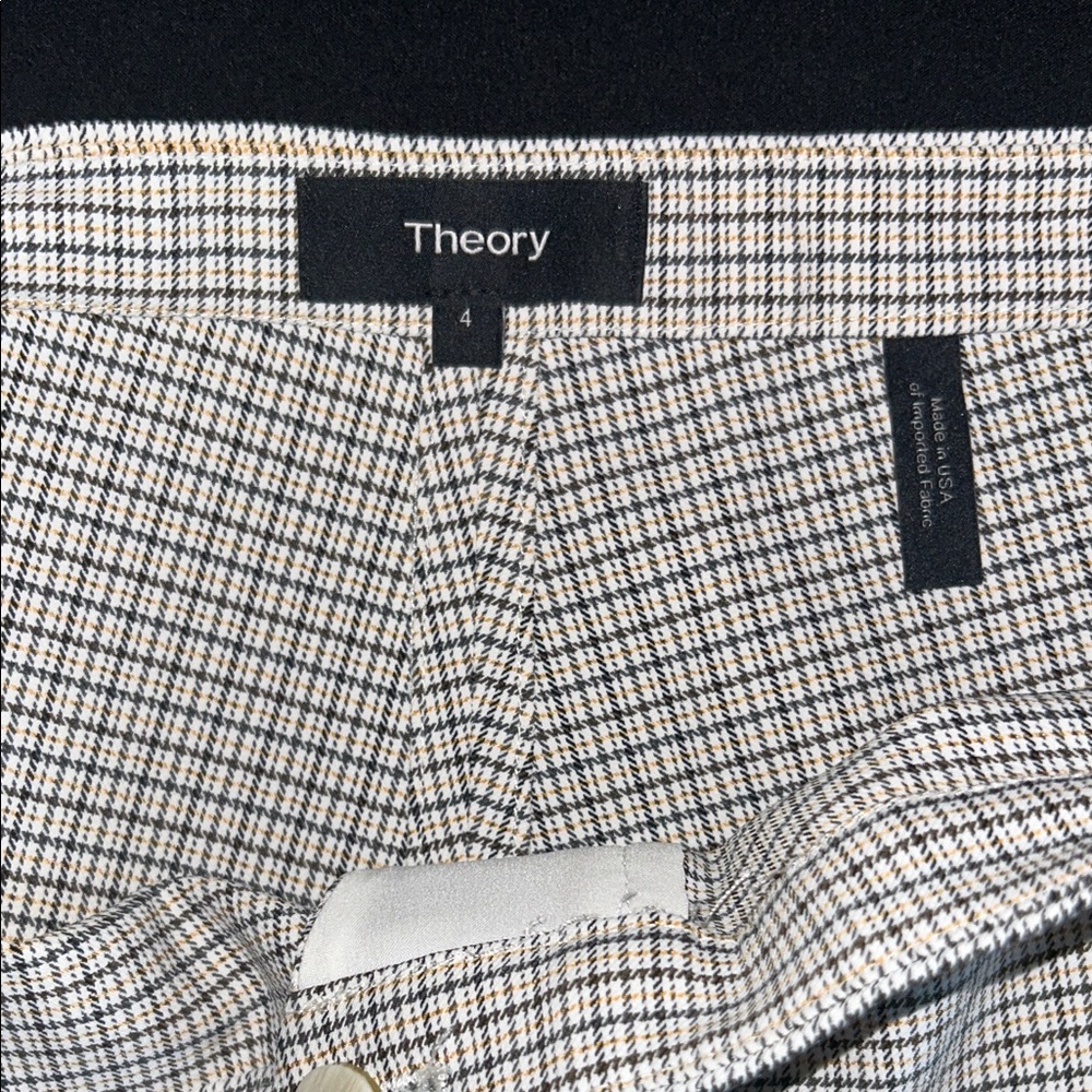 Theory Plaid Pants Straight Leg NWOT - Women’s Size 4 - Picture 2 of 4